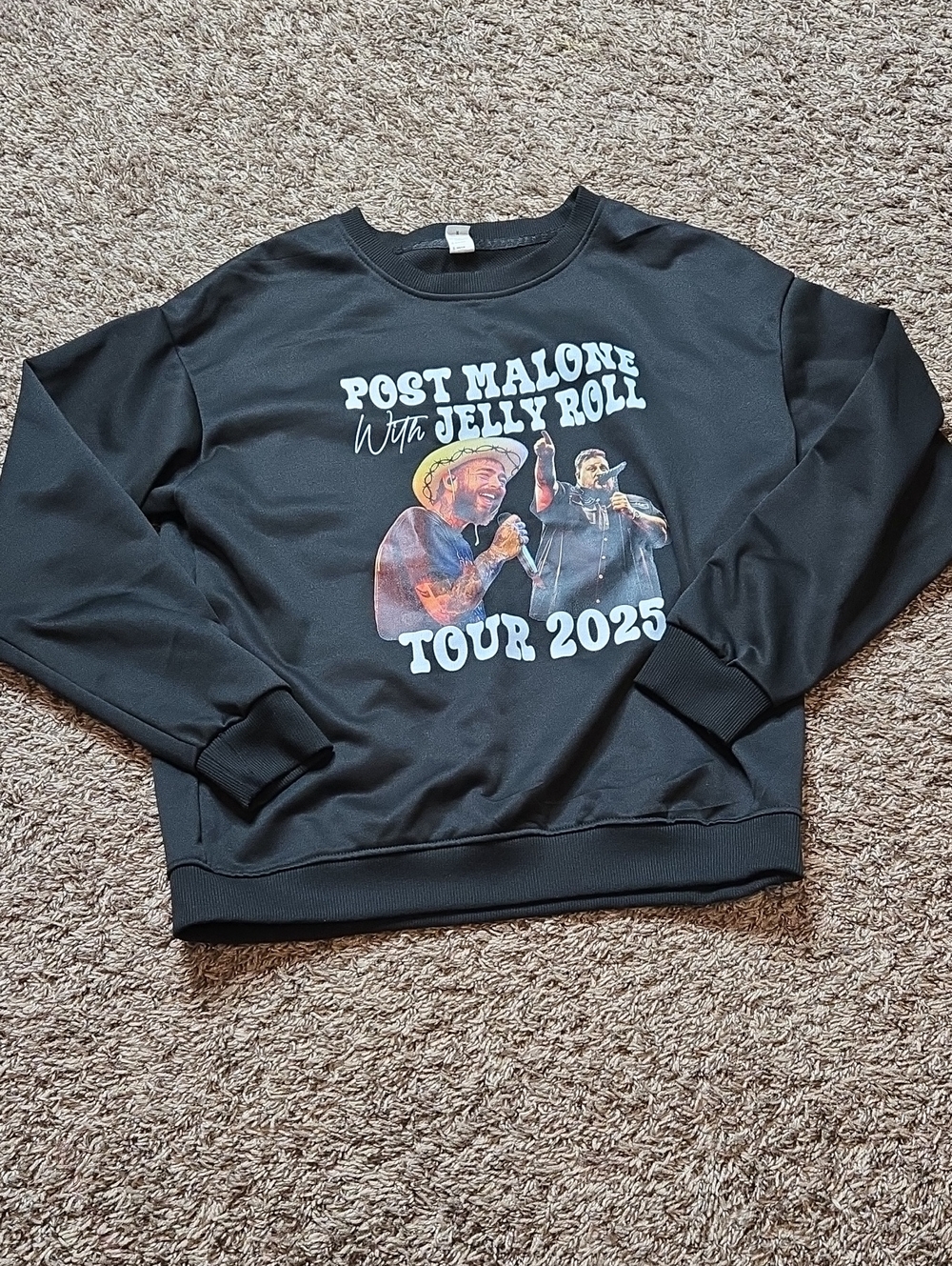Post Malone Jelly Roll The Big Ass Stadium Tour Medium Sweatshirt Sweater Top